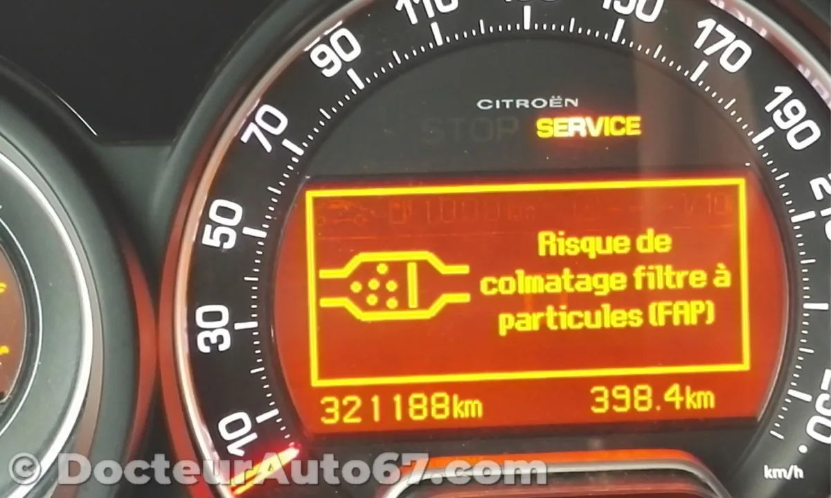 Régénération forcée FAP sous contrôle des paramètres